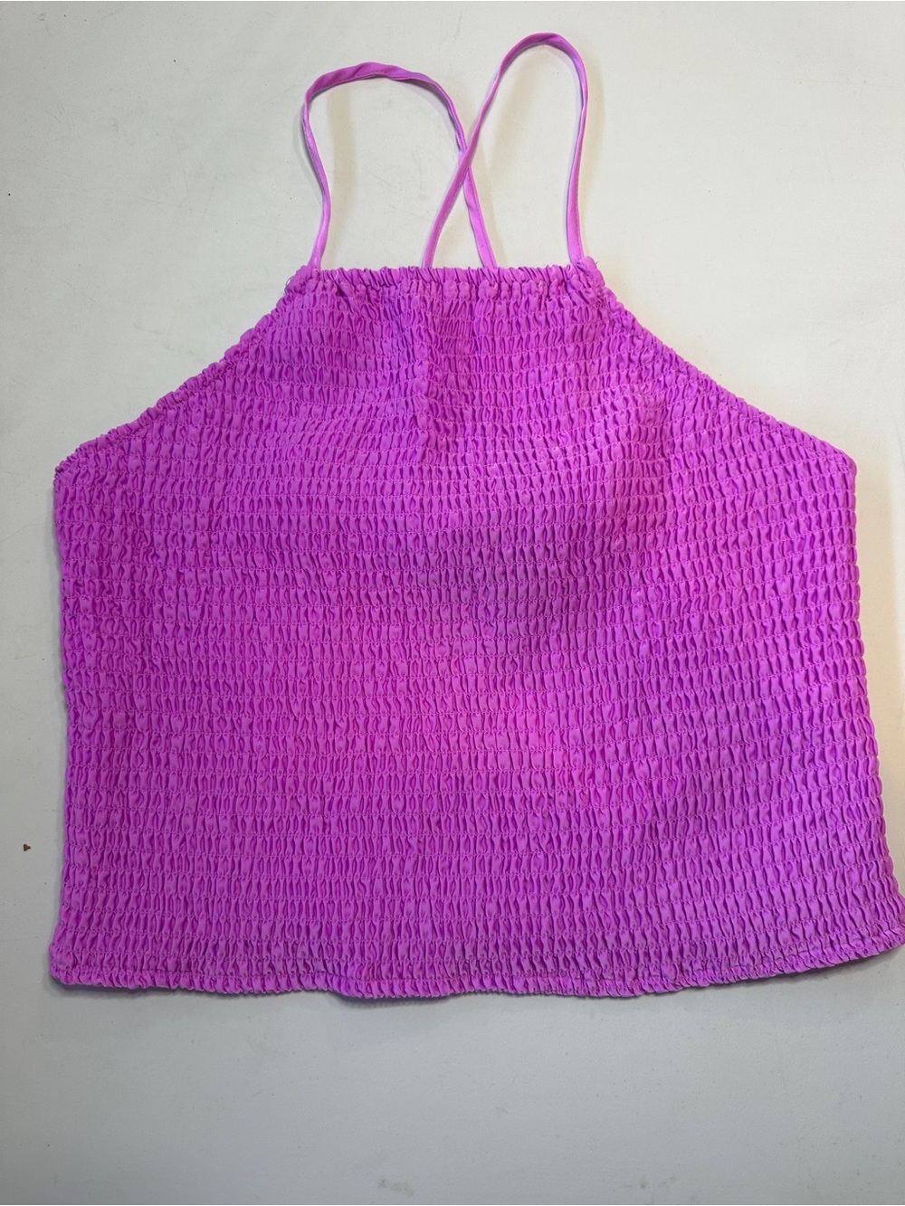 Y2K Smocked Halter Crop Cami